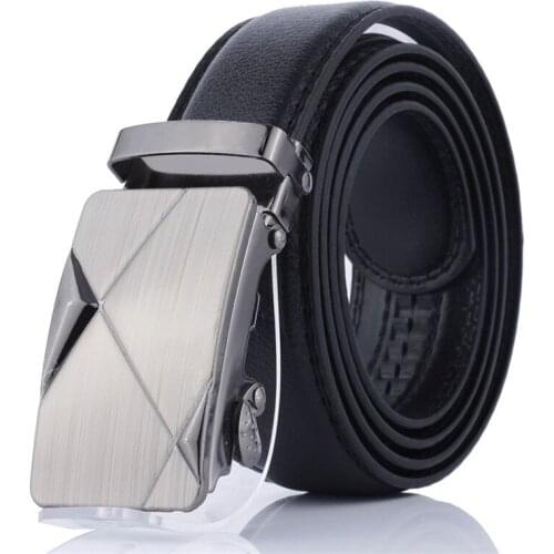 Casual Men Belt Automatic Buckle Business Style Belt Male Waist Tactical Adjustable Leather Strap Top Designer for Men