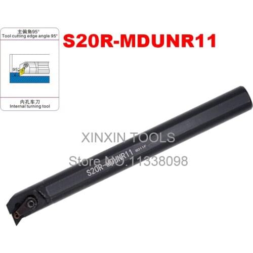 S20R-MDUNR11 95Degree 20mm Lathe Cutting Tools CNC Turning Tool Lathe Machine Tools Internal Metal Lathe Tool Boring Bar