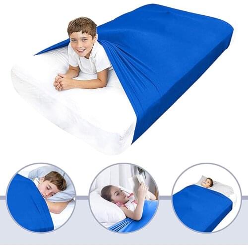 Sensory Bed Sheet for Kids Ages 5+ Compression Alternative to Weighted Blankets Sensory Sheet Appease Anti-kick 40a