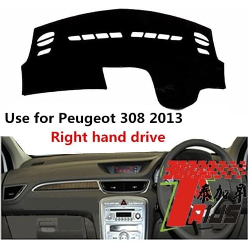 TAIJS Factory Simple Fashion Polyester Fibre Car Dashboard Cover For Peugeot 308 2013 Right Hand Drive