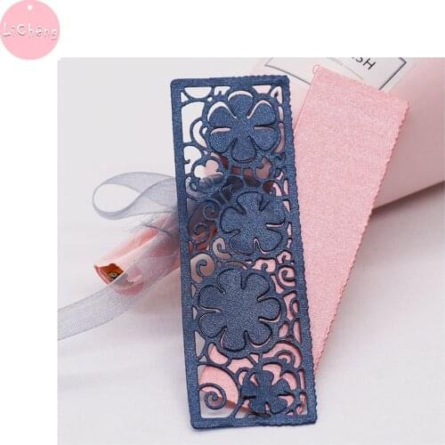 Flower Border Slimline Metal Cutting Dies Scrapbooking Craft DIY Stencil Edge Embossing Folder Clear Stamps and Planner Die