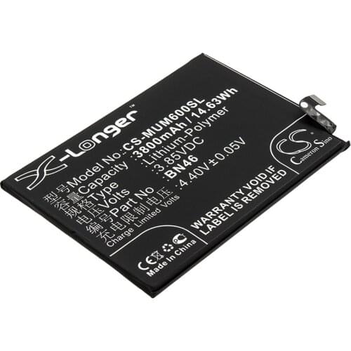 Cameron Sino Mobile SmartPhone Replacement Li-Polymer Battery 3800mAh For BN46 Coolpad Note 6, Note 8, Note Free Tools