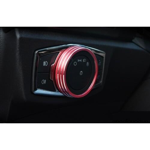 Angelguoguo Car headlight switch knob decoration For Ford series