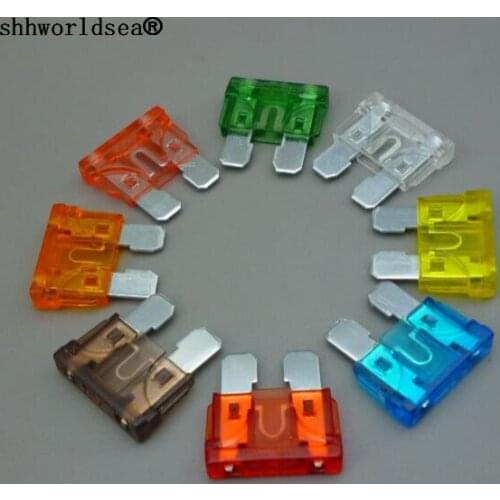 Shhworldsea 400pcs Standard Medium Blade Auto Fuses 1A 2A 3A 5A 7.5A 10A 15A 20A 25A 30A 35A 40A