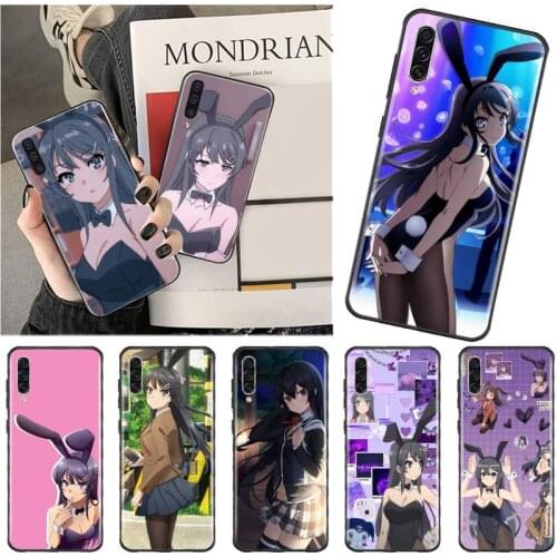 Mai Sakurajima anime girl Phone Case For Samsung A40 A50 A51 A71 A20E A20S S8 S9 S10 S20 Plus note 20 ultra 4G 5G