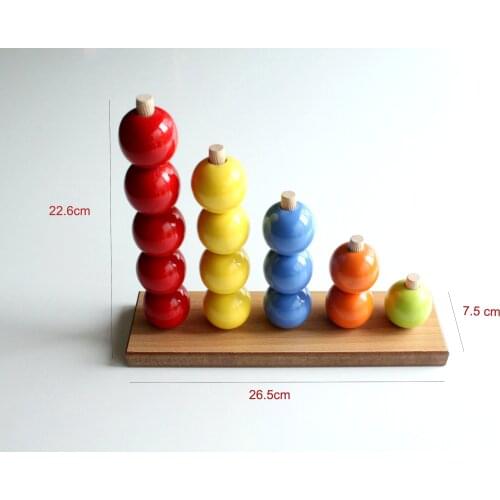 Kid Baby early educational toys Montessori learning birth for children gift to rehabilitation color shape mathematics medical