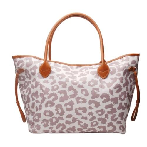 Dropshipping 2021 Women Leopard Casual Handbags New Fashion Deisgner Leisure Bag Totes Female Shoulder Bags
