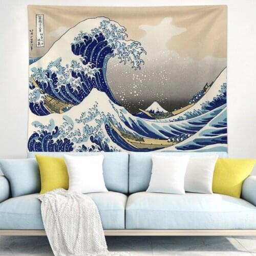 Tapiz Surfing Background Cloth Ins Hanging Wall Bedside Decoration Murale Chambre Tapestry Home Accessories гобелен на стену