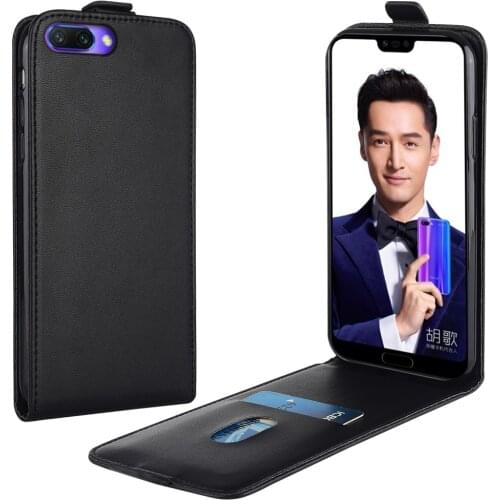 Flip Leather Case for Huawei Honor 10 JSN-L22 JSN-L23 5.84'' Vertical Cover for Honor10 Case Phone Bag