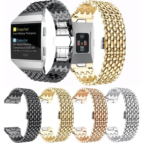 For Fitbit Ionic Dragon metal Strap For Fitbit Ionic Fashion / sport Aluminum Strap new Smart Sports Watch Wristband Accessories