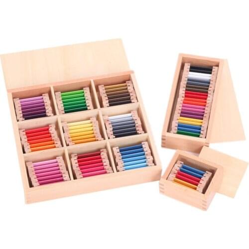 Montessori Sensory Learning Materials Color Card Wooden Early Education Preschool Sense Organ Training Kids Gift Children Toys