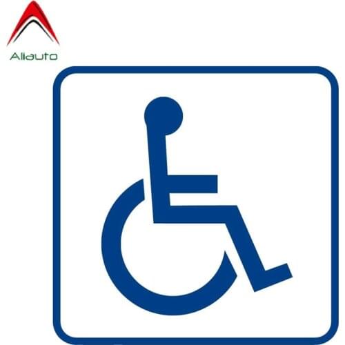 Aliauto Cover Scratch Car Sticker Parking Sign Disabled Handicap Accessories Reflective Waterproof Decal PVC,12cm*12cm