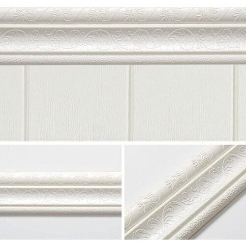 Practical durable The New European Waist Line Kicking Line Self-adhesive Three-dimensional Wall Paste 3D Foam For Edge Sealing