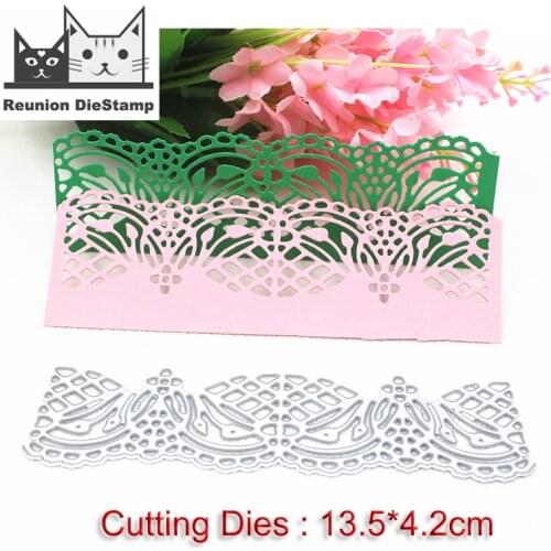 Reunion Cutting Dies Metal Dies Border Lace Edge Die Scrapbooking Album Card Making Embossing Stencil Diecuts New Art Cutter Die