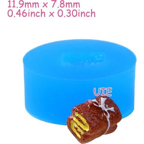 GYL506U 11.9mm x 7.8mm Bow Roll Cake Silicone Mold Fondant Cake Decoration Candy Resin Clay Earrings Necklace Craft Soap Candle