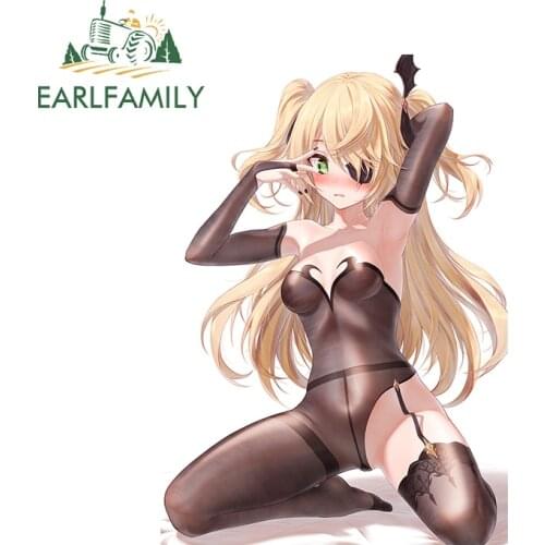 EARLFAMILY 13cm x 9.2cm for Genshin Impact SEXY Anime Car Stickers RV VAN JDM Decal Motorcycle Car Assessoires Sticker Decor