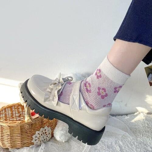 Lolita Shoes Women Japanese Style Vintage Soft Sister Girls High Heels Waterproof Platform College Student Cosplay Costume Shoes