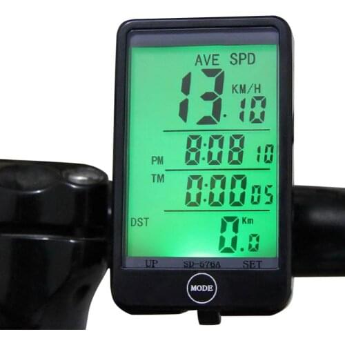 Waterproof LCD Backlight Bike Computer Touch Cycling Wired Speedometer Odometer Waterproof Stopwatch Odometer LCD Backlight