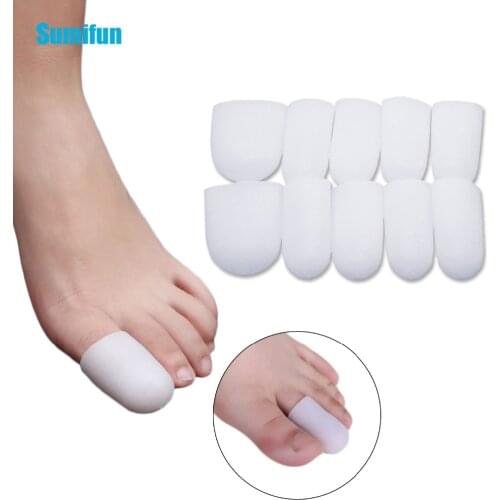 10Pcs Women Silicone Gel Toe tube Corns Blisters Gel Bunion Toe Finger Protector Foot Care insoles Feet Care Product D0121