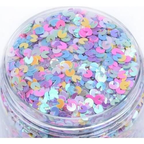 20g 4mm Flat Round Loose Sequins Horse Hoof Shape Glitter Paillettes Wedding Nail Art Crafts Kids DIY Accessories Mix AB Colors