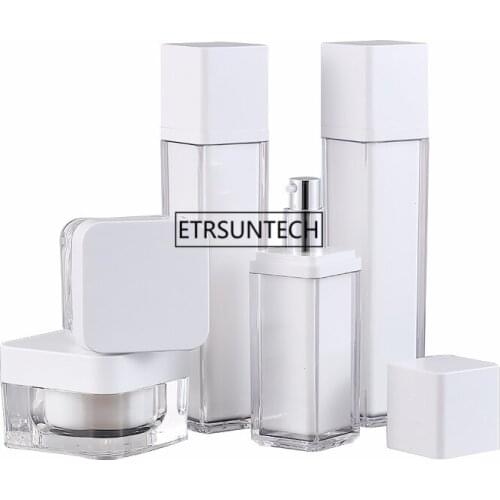 30g 50g Empty Acrylic Cream Jar Cream Cosmetic Container,50ml 100ml Acrylic Lotion Pump Bottle Emulsion Packaging Bottle F3094