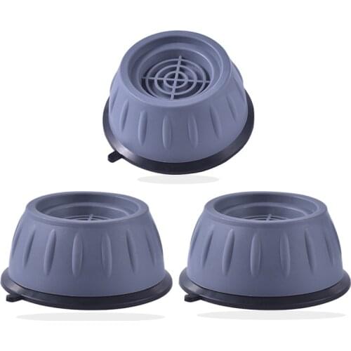 4pcs Round Washing Machine Universal Shockproof Foot Pad Rubber Mat Air Conditioner Refrigerator Base Fixed Non-slip Foot Pad