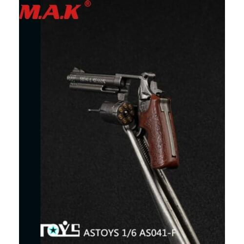 AS041F 1/6 Scale Revolver Weapon Model Toy Pistol Gun Fit 12'' Action Figure Dolls in stock