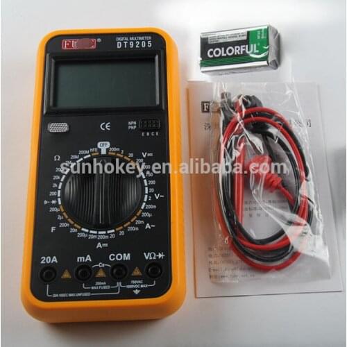 DT9205A AC/DC Professional Electric Handheld Tester Meter Digital Multimeter