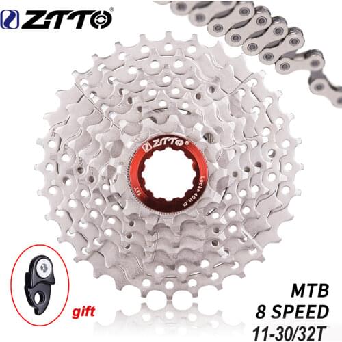 ZTTO MTB Mountain Bike Bicycle Parts 8s 24s Speed Freewheel Cassette 8s 11-32T Compatible for Parts M410 M360 M310 M280 Tourney
