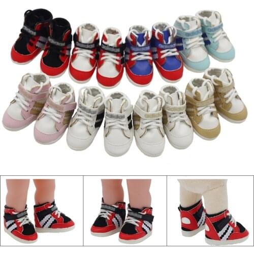 5.5*2.5cm Dolls Sports mini toy Shoes For 1/6 BJD Doll 20cm EXO dolls fit 14.5inch girl dolls boots Clothing Accessories