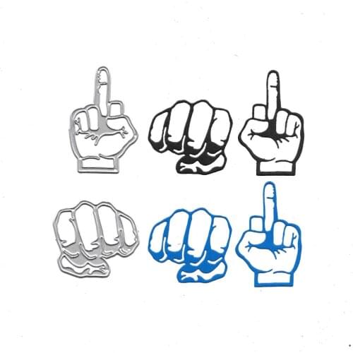 Fist Metal Cutting Dies Scrapbooking Embossing Folders for Card Making Craft Stencil Hobby Punching Molds