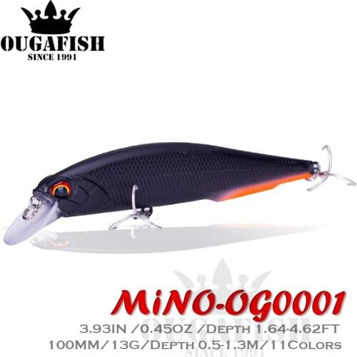 Minnow Fishing Lure Floating 0.5-1.3m Weights 13g 100mm Accesorios De Pesca Wobblers For Blackfish Isca Artificial Angeln Leurre