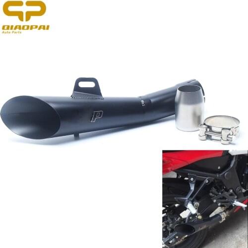 Motorcycle YZF R6 Akrapovi Exhaust Muffler Clamp 52MM Laser H.P Echappement Moto Escape Exhaust Pipe For GY6-125 CB400 ER-6N