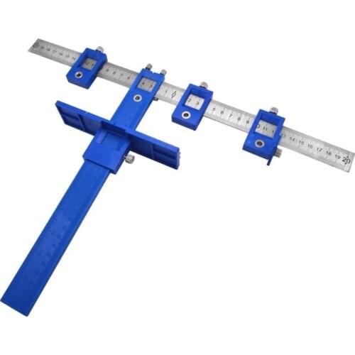 Multi-function Drill Punch Locator Furniture Woodworking Drill Guide Drilling Dowelling Hole Saw Adjustable