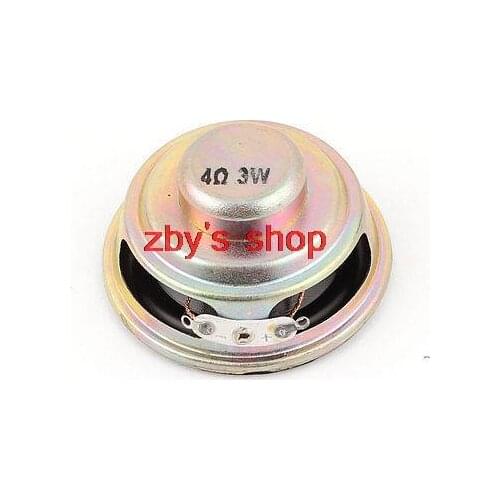 Multimedia 3W 3 Watt 4 Ohm 50mm Dia Aluminum Internal Magnet Speaker