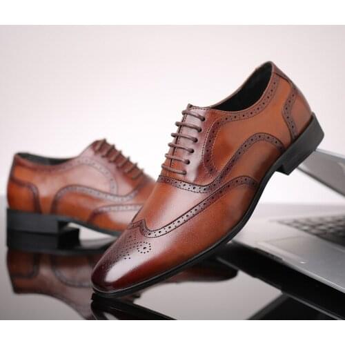 Brand Mens Designer Shoes Office Shoes Men Formal Luxury Coiffeur Italian Dress Brogue Shoes Men Classic Plus Size 47 48 Zapatos