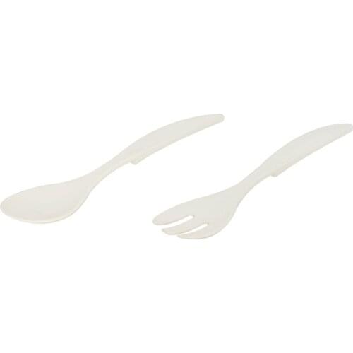 2'Li Soft White Fork Spoon Set