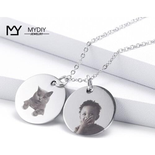 Custom Portrait Necklace Mom Gift Necklace for Kids Jewelry Kids Valentines Mothers Day Gift Ideas Bar carving necklace