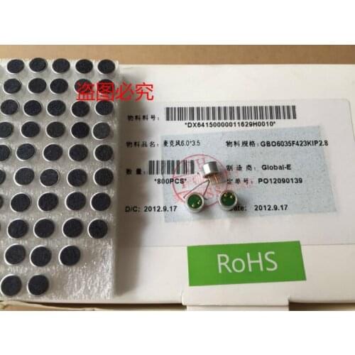 Original new 100% gold-plated GBO6035F423KIP2.8 capacitive microphone electret microphone pickup sound transmission (Inductor)