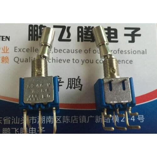 Original new 100% toggle switch 5246W waterproof 6pin 2gear bends foot with locks