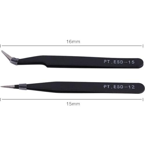 Eyelash Extension Tweezers Makeup Stainless Steel Non-magnetic Pincet False Eyelash Tweezers Curved Straight Tweezer Stainless