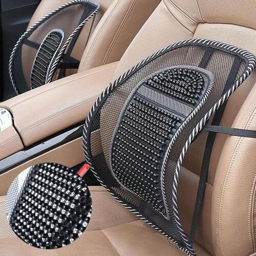 Car Chair Back Support Massage Cushion Mesh Relief Lumbar Brace Car Truck Office Home Cushion Seat Chair Lumbar Back Support