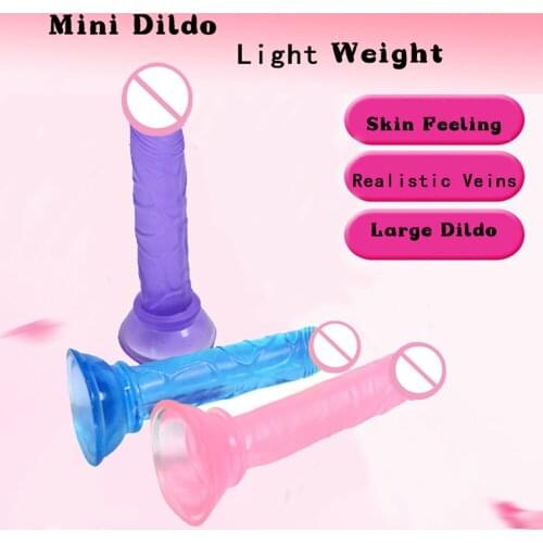 14cm Long Mini Dildo Realistic Penis With Suction Cup For Women Masturbation Tools Dildosex Male Dildos Thick Glans Sexual Toys