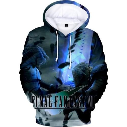 Sidno Final Fantasy VII 3D Hoodies Men/women Clothes Pullovers Fashion Casual Hoodie Spring Autumn Long Sleeve Outwear Cotton