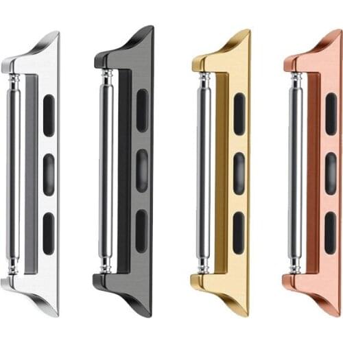 ALK Apple Watch Strap Connector 38mm 40mm Apple Watchband Connector Adapter 42mm 44mm for iWatch Series5/4/3/2/1 Stainless Steel