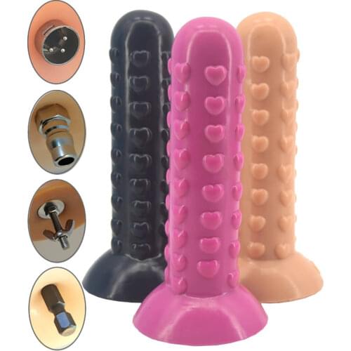 Universal Connector Sex Machine Attachment Silicone Ylindrical Dildo Accessories Bump Anal Plug Love Machine For Women Y83