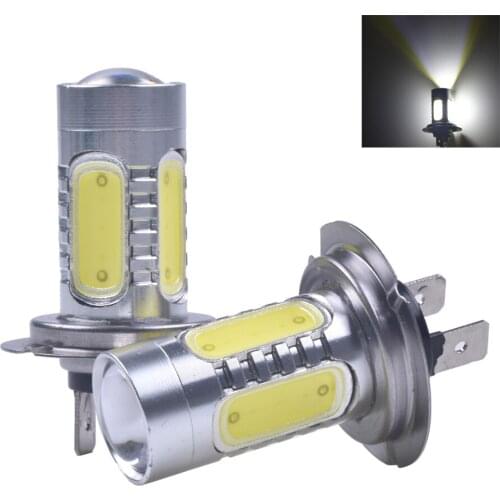 2Pcs High Power White H7 7.5W COB LED Light Car Auto Light Fog light 12V DC