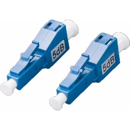 5pcs LC/UPC Single Mode Male-Female Plug-in fixed Fiber Optic Attenuator plastic male FTTH Fiber Attenuator Adapter FreeShipping