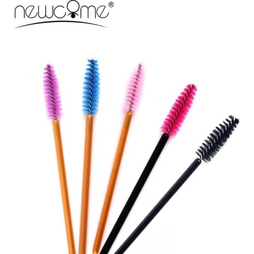 150pcs Eyelashes Eyebrow Brush for False Eyelash Extension Synthetic One-Off Disposable Mascara Wands Brush Makeup Tools