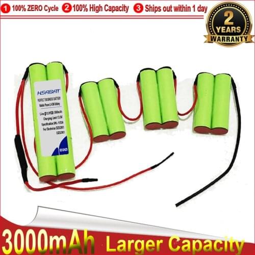 HSABAT 0 Cycle 3000mAh Battery for Electrolux ElZB2901 ZB2902 2903 2905 2911 ZB2811 2812 2934 ZB2934 ZB404WD Accumulator